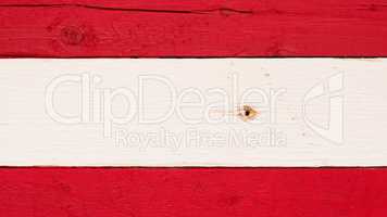 Austrian wooden flag