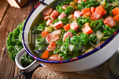 a tasty kale soup