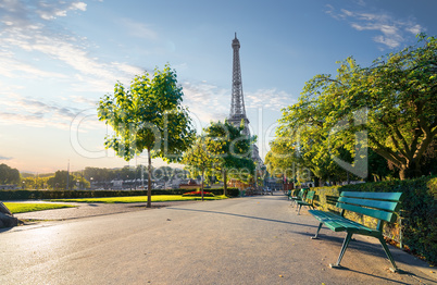 Garden Trocadero in Paris