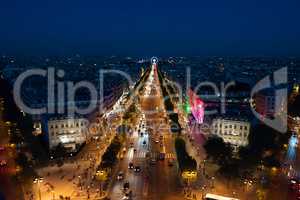 Champs Elysees from above