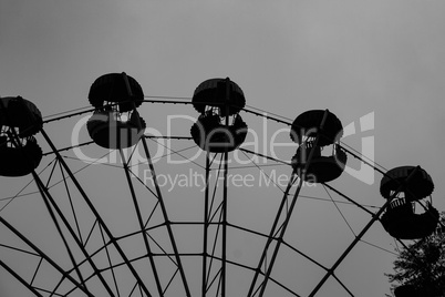 Silhouette of a Ferris Wheel