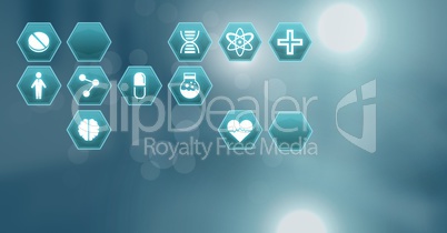 medical hexagon interface