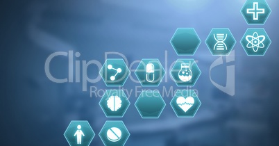 medical hexagon interface