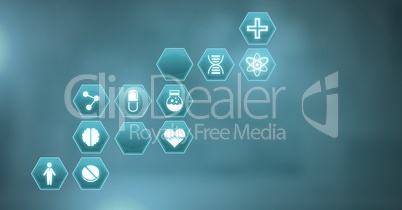 medical hexagon interface