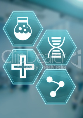 medical hexagon interface