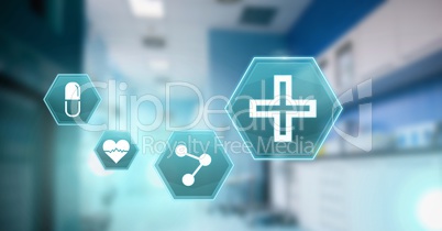 medical hexagon interface