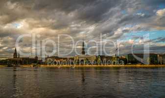 Panorama of Old Riga city