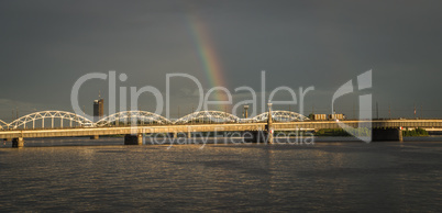 View of a Bridge in Riga city