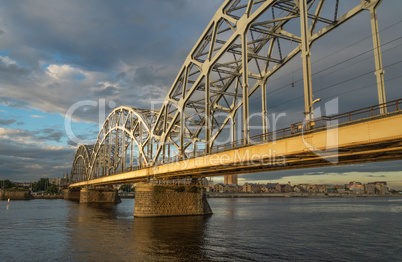 View of a Bridge in Riga city