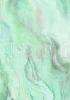 Vertical blank green brush art paper background