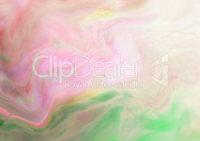 Gradient green and pink watercolor painting textured paper backb