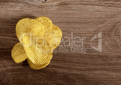corrugated potato chips