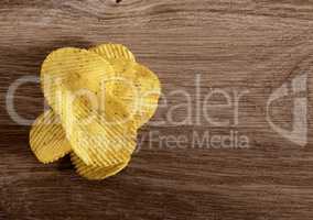 corrugated potato chips