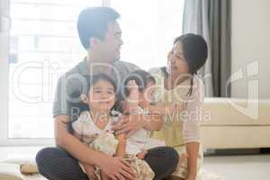 Happy Asian family portrait