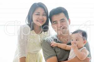 Asian parents and toddler