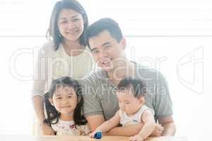 Beautiful Asian family portrait