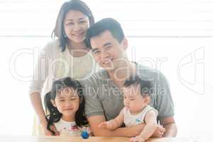 Beautiful Asian family
