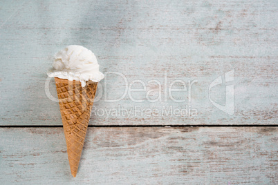 yoghurt ice cream wafer cone
