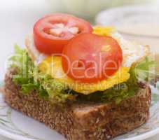 Egg sandwich plate