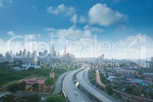 Kuala Lumpur, Malaysia skyline.