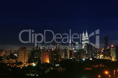 Kuala Lumpur night landscape