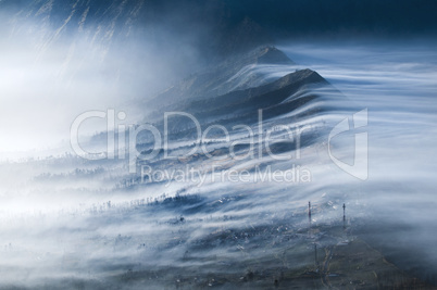 Mist Flowing over Cemoro Lawang