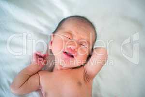 Newborn baby crying