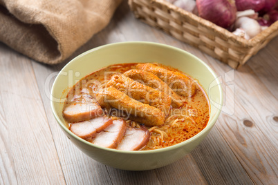 Curry Laksa Noodles Asian food