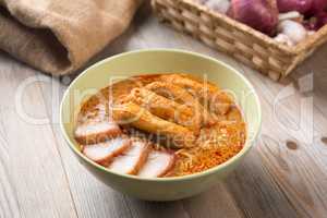 Curry Laksa Noodles Asian food