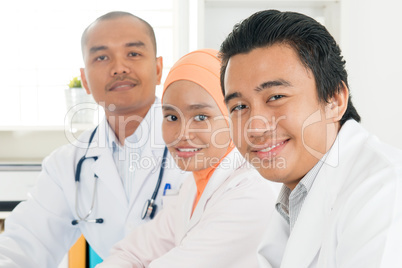 Happy Southeast Asian doctors