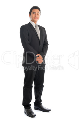 Full body Asian businessman portrait