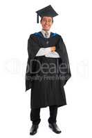 Full length university student graduation