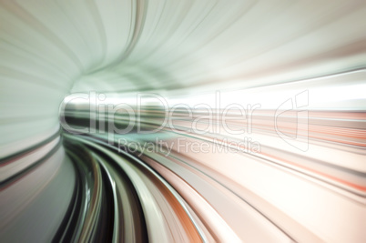 Train tunnel abstract