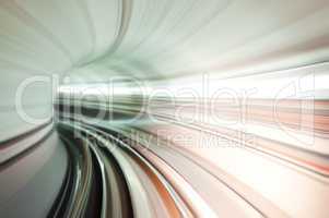 Train tunnel abstract