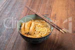 Spicy Curry Laksa Noodles Asian cuisine