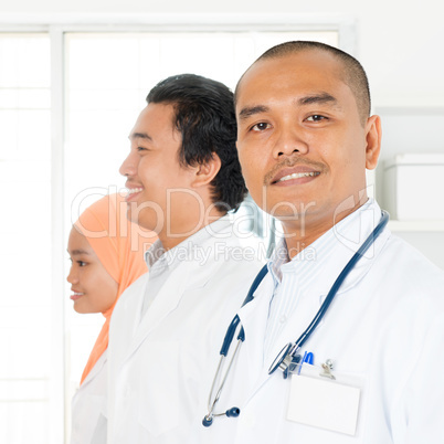 Asian medical team portrait