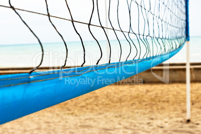 Beach volleyball net.