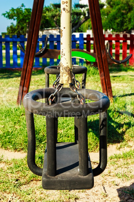 Swing in the playground.