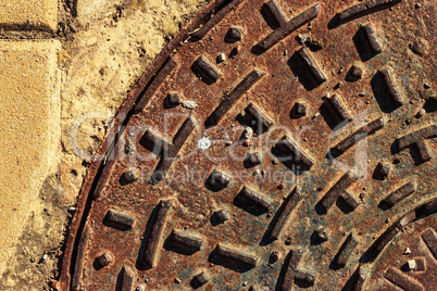 Sewer cover.
