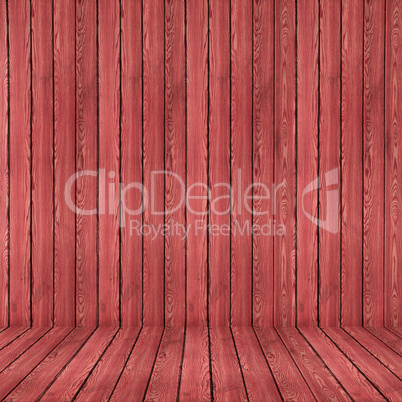 Wood texture background. red wood wall and floor