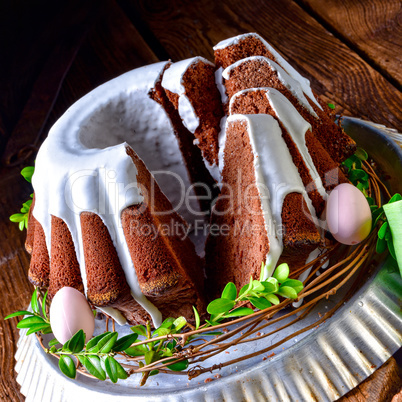 delicious chocolate spring cake