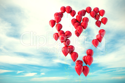 Balloons heart shape