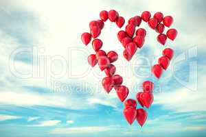 Balloons heart shape