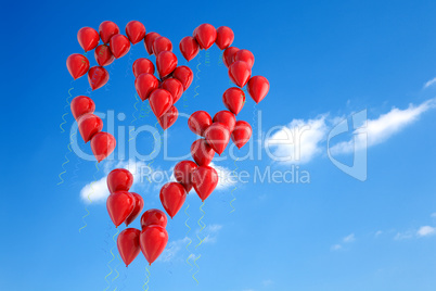 Balloons heart shape