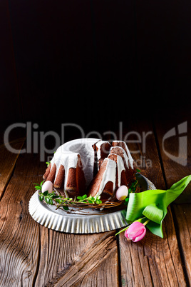 delicious chocolate spring cake