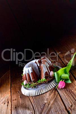 delicious chocolate spring cake