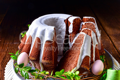 delicious chocolate spring cake