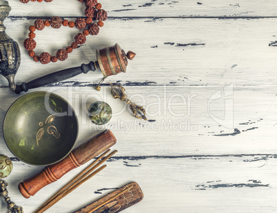 religious objects for meditation and alternative medicine