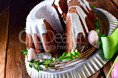 delicious chocolate spring cake