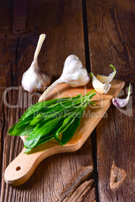 fresh and tasty wild garlic